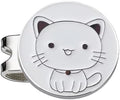 Adhere Golf Ball Markers Personlized Double Side Cute cat Logo Enamel by Unknown
