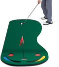 GYMAX Putting Green, 10 x 3 ft Par Three Putting Mat Set by GYMAX