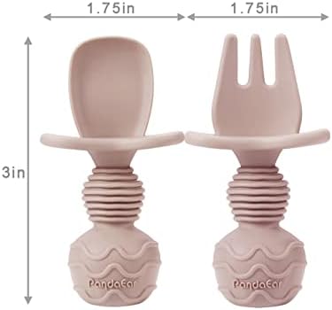 PandaEar Silicone Baby Feeding Set, 2 Pack - Image 5