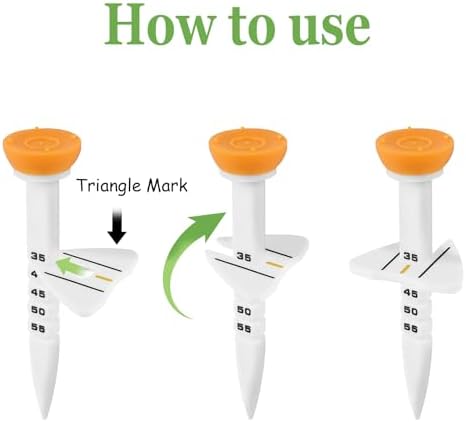 12PC Golf Tees with Adjustable Height Markers - Image 2