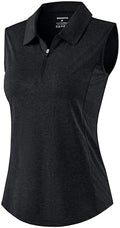G Gradual Women's Golf Shirts Lightweight 1/4 Zip Collared Tank Top by GGradual