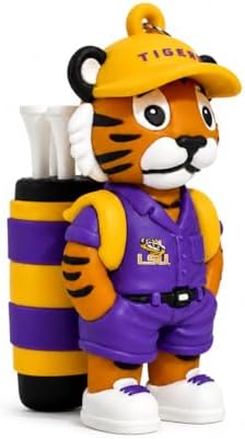 NCAA Mascot Golf Tee Holders, Includes 8 Golf Tees, Fun Golf Accessory by VannyVeeSports