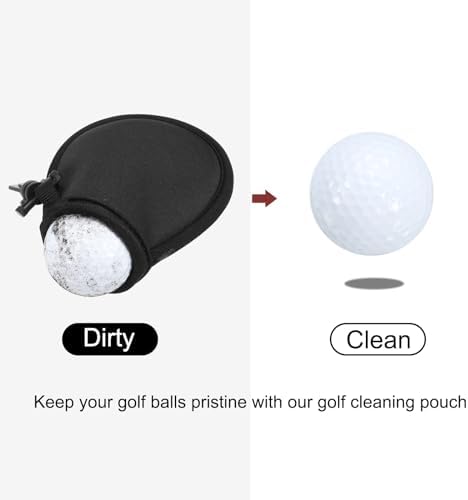 PATIKIL Golf Ball Washer Pouch, Portable Golf Balls Cleaner Pocket Bag - Image 5