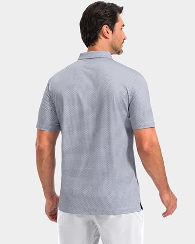 Obla Men's Golf Shirt Short Sleeve Dry Fit Collared Polo Shirts - Image 3
