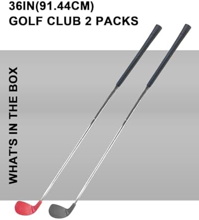 KOFULL Golf Clubs with Oversize Plastic Head, 2 Steel Shaft Club - Image 2