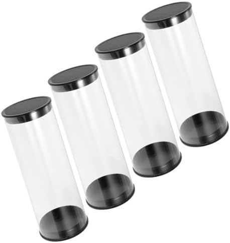 Clear Golf Ball Tubes, 4 Pack Thickened PVC Storage Display Case by Unknown
