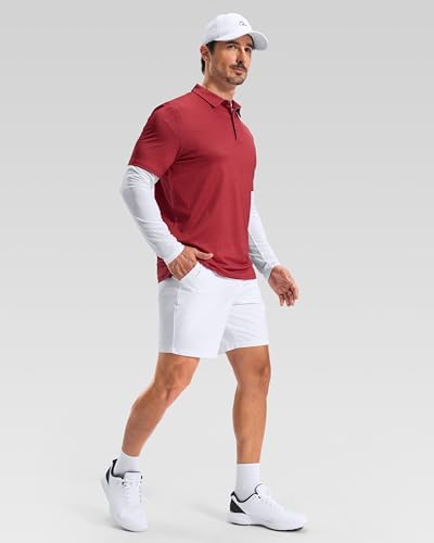 Obla Men's Golf Shirt Short Sleeve Dry Fit Collared Polo Shirts - Image 6