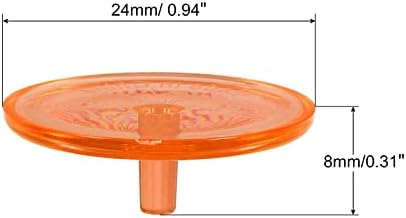 PATIKIL Golf Ball Marker, Pack Round Transparent Flat Position Mark Places - Image 2