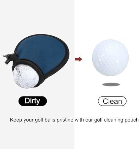 PATIKIL Golf Ball Washer Pouch, Portable Golf Balls Cleaner Pocket Bag - Image 5