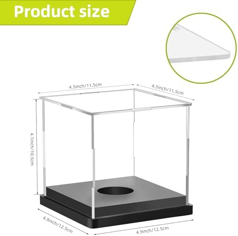 4PCS Softball Display Case Acrylic Clear Display Box Baseball Tennis Golf - Image 2