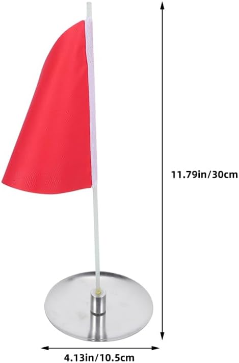 Yardwe 3 Set Golf Practice Cup and Flag Stainless Steel Pin Flags - Image 2