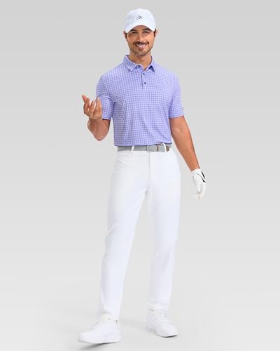 Obla Men's Golf Shirt Short Sleeve Dry Fit Collared Polo Shirts - Image 3