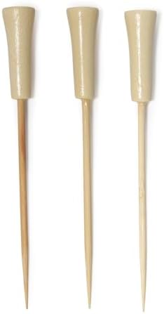 BambooMN Decorative Golf Tee Bamboo Cocktail Sandwich Skewer Picks by BambooMN