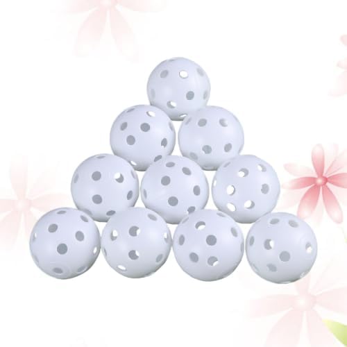 24pcs Air Flow Hollow Practice Balls Sturdy Plastic White - Image 7