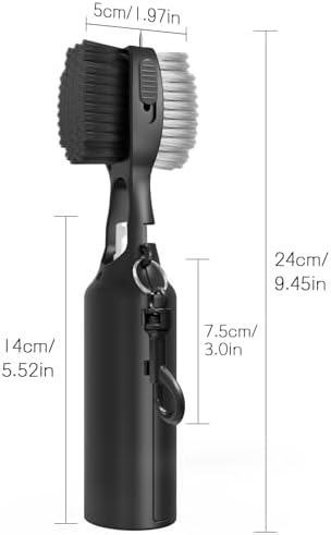 THIODOON 2 Pack Golf Club Brushes and Groove Cleaner 2 ft Retractable Zipline - Image 4