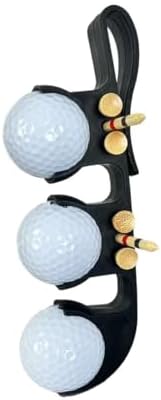 KUJOBUY Golf Ball Bag Holder Golf Tee Keeper 2 in 1 Ball Case by KUJOBUY