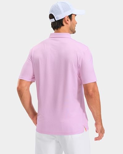 Obla Men's Golf Shirt Short Sleeve Dry Fit Collared Polo Shirts - Image 4