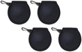4pcs Neoprene Golf Ball Cleaning Pouch Black Protective Holder by CONGARTENO