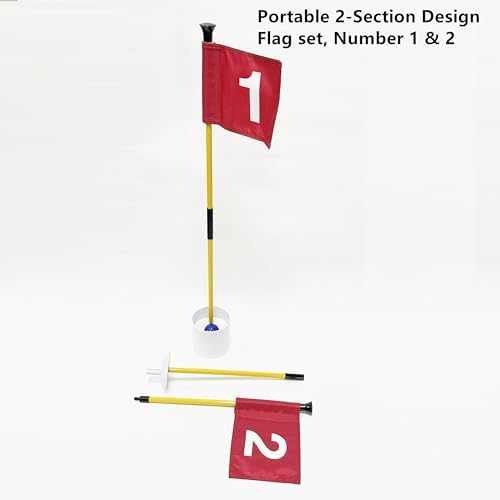 Mini Golf Course for Beach Backyard Putting Game, 2 Adjustable Putters - Image 2