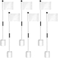 6 Golf Flagstick Set, Putting Green Flags by Lenwen