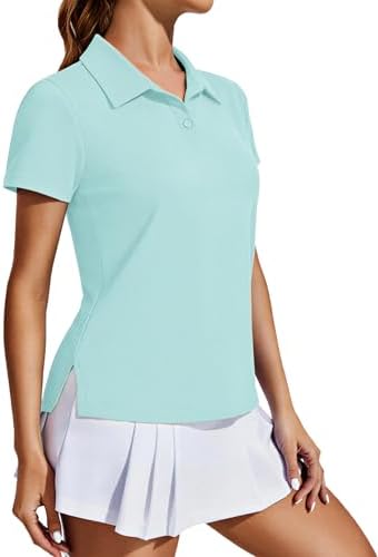 PINSPARK Women's Golf Shirt UPF 50+ Polo Shirts Short Sleeve Tennis Tops by Pinspark