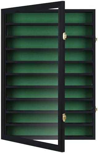 DisplayGifts 80 Golf Ball Display Case Cabinet Wall Rack Holder Solid Wood Frame - Image 7