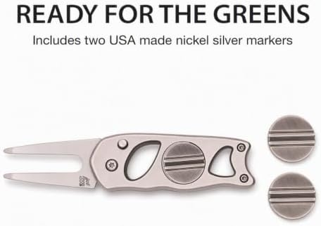 Switchblade Steel Golf Divot Repair Tool & Putting Alignment Ball Markers - Image 3