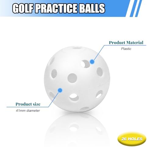 Plastic Golf Balls Practice Limited Flight Golf Training Ball Hollow Swing - Image 3
