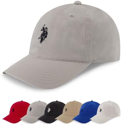 U.S. Polo Assn. Baseball Cap, 100% Cotton Adjustable Dad Hat by USPoloAssn