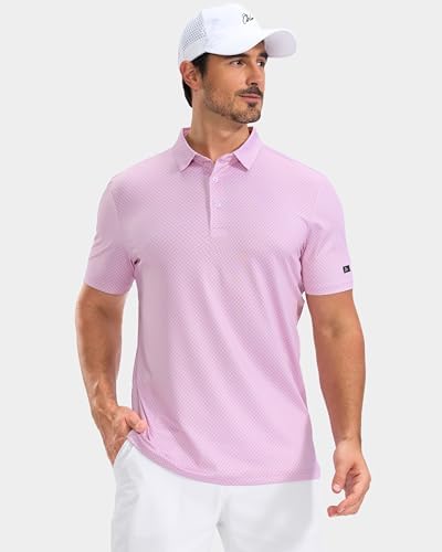 Obla Men's Golf Shirt Short Sleeve Dry Fit Collared Polo Shirts - Image 2