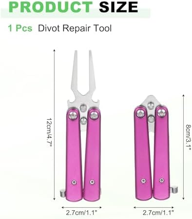 Golf Divot Repair Tool Alloy Foldable Divot Tool - Image 2