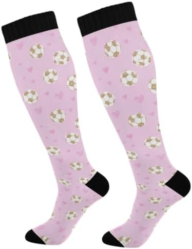 White Baseballs Stitching Compression Sock by Unknown