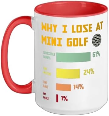 Mini Golf Champion Humor Family Golfers Ceramic Mug by Unknown