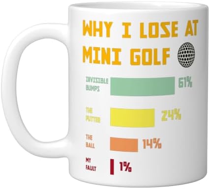 Mini Golf Champion Humor Family Golfers Ceramic Mug by Unknown