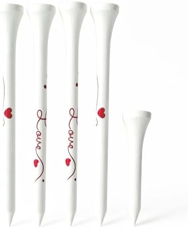 Cute Pink Golf Tees for Women, 50 Pack Golf Ball Tees, Ideal Golf Gift for Wife by Ewilling