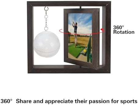 Golfball Display Frame Including Round Golfball Display Box and 4x6 Rotatable - Image 3