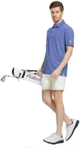 M MAELREG Mens Golf Shirt Short Sleeve Dry Fit Print Moisture Wicking - Image 3