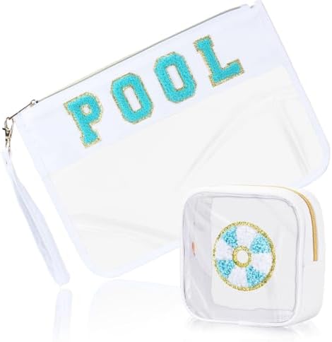 BuyCard 2 Pcs Pool Bag Cosmetic Makeup Bag by BuyCard