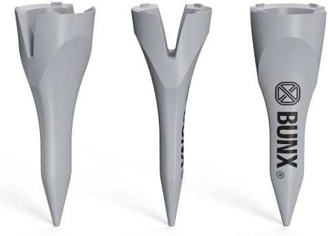 BUNX Short Golf Tees 1.5 Inch, Unbreakable Plastic Tees 3X Stronger Than Wood by BunxGolf