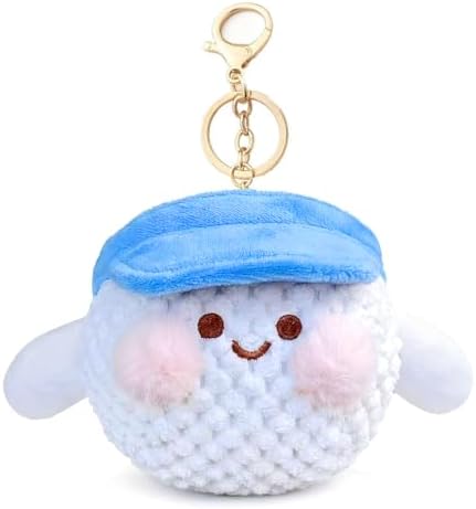 JEWSUN Cute Soft Golf Ball Stuffed Plush keychain by JEWSUN