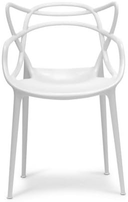 2xhome Modern Dining Chair | Stackable Indoor or Outdoor Entangled Side Chair | by 2xhome