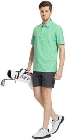 M MAELREG Mens Golf Shirt Short Sleeve Dry Fit Print Moisture Wicking - Image 3