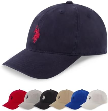 U.S. Polo Assn. Baseball Cap, 100% Cotton Adjustable Dad Hat by USPoloAssn