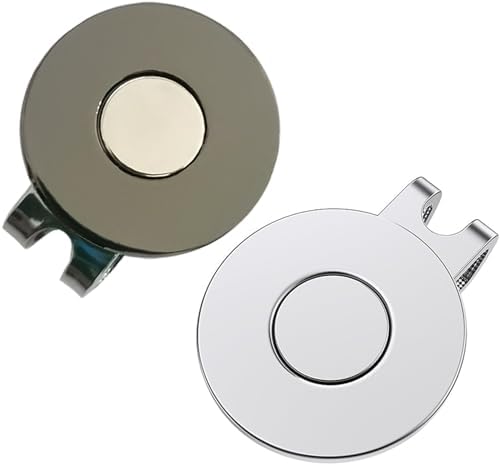 Adhere Golf Hat Clip Golf Ball Marker Holder Magnetic Golf Cap Clips Without by Unknown
