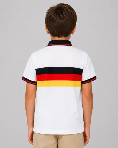Boys Golf Polo Shirts Short Sleeve Color Contrast 5-14Y - Image 2
