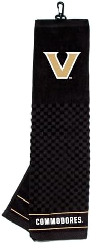 Team Golf NCAA Vanderbilt Commodores Embroidered Golf Towel Embroidered Golf by TeamGolf