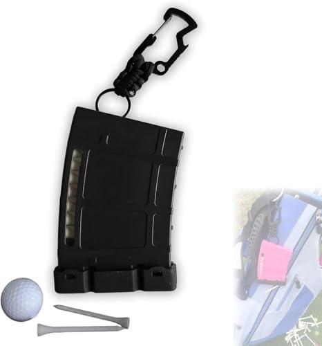 Teemags Golf Tee Holder – Black Clip-On Tee Caddy - Image 7