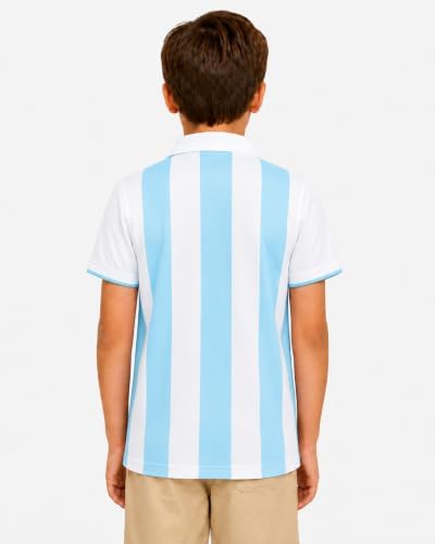 Boys Golf Polo Shirts Short Sleeve Color Contrast 5-14Y - Image 2