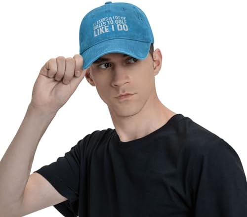 It Takes A Lot of Balls to Golf Like I Do Cap Men Baseball Hat Graphic Hat - Image 7