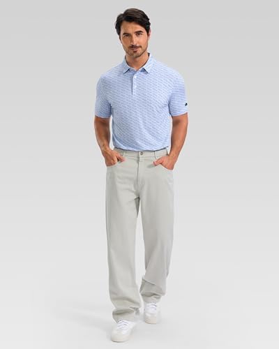 Obla Men's Golf Shirt Short Sleeve Dry Fit Collared Polo Shirts - Image 6